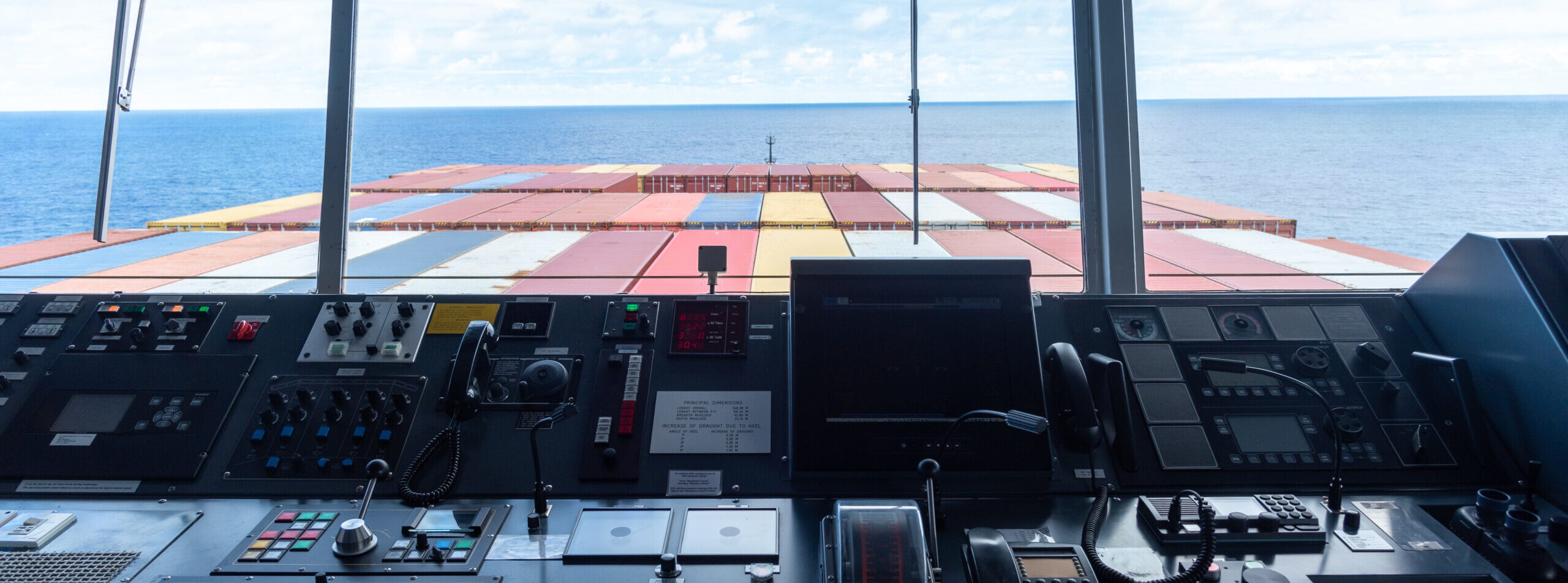 View,Of,The,Control,Console,On,The,Navigational,Bridge,Of